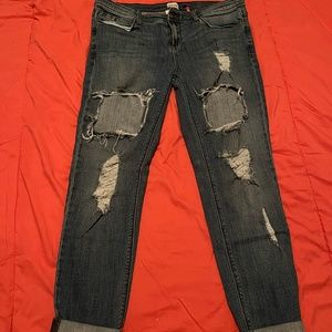 ripped boyfriend jeans